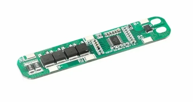 5S 15A BMS İnce Şerit Tip HXYP-5S-BM15 Model 21V Lityum Batarya Koruma Devresi ve Bağlantı Şeması - Pilpunto