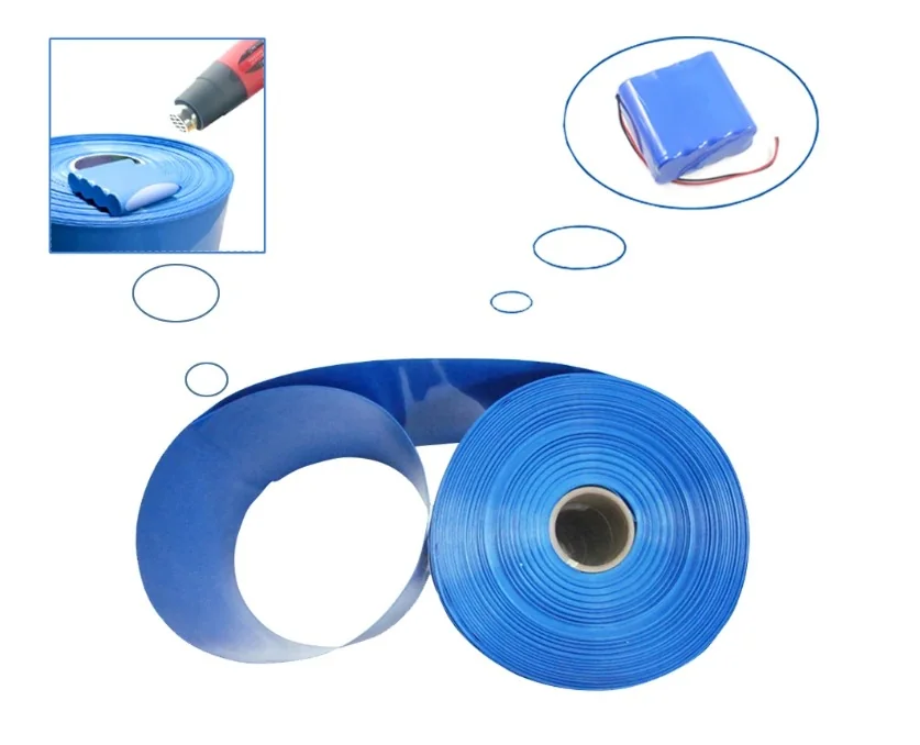 30mm Genişlik Kırmızı 18650 Pil Kaplama Kılıfı PVC Shrink Batarya Onarım - Pilpunto