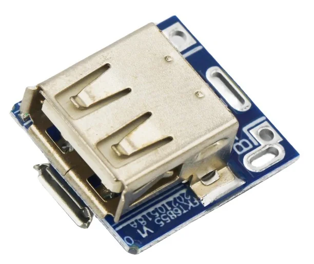 3.7V Lityum Pili 5V USB Çıkışa Çeviren Powerbank Modülü Step Up Boost Devresi ve Ölçüleri - Pilpunto